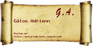 Gálos Adrienn névjegykártya